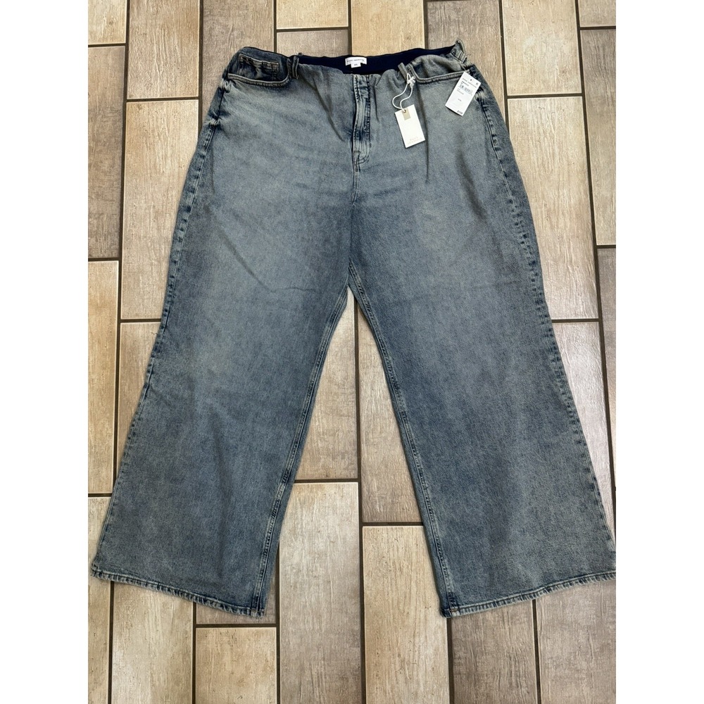 Good American Wide Leg Pull-On Jeans NWT PLUS 6/3XL